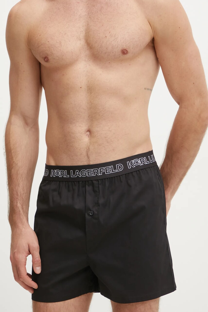Бавовняні боксери Karl Lagerfeld 3-pack колір чорний A1M47131