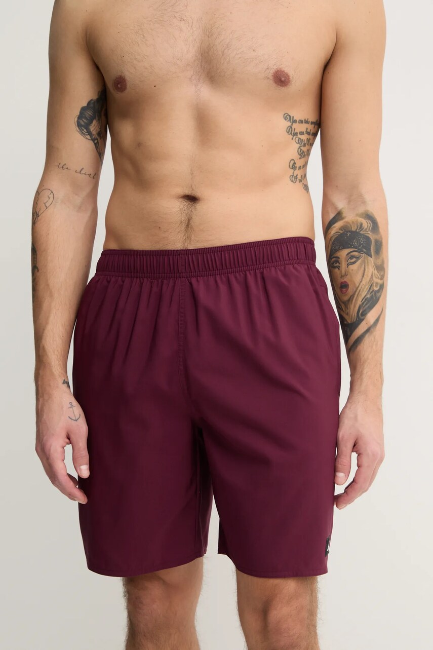 Купальні шорти adidas Performance Solid CLX колір бордовий JD0318