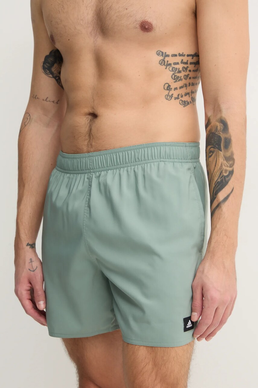 Купальні шорти adidas Performance Solid CLX колір зелений JC9920