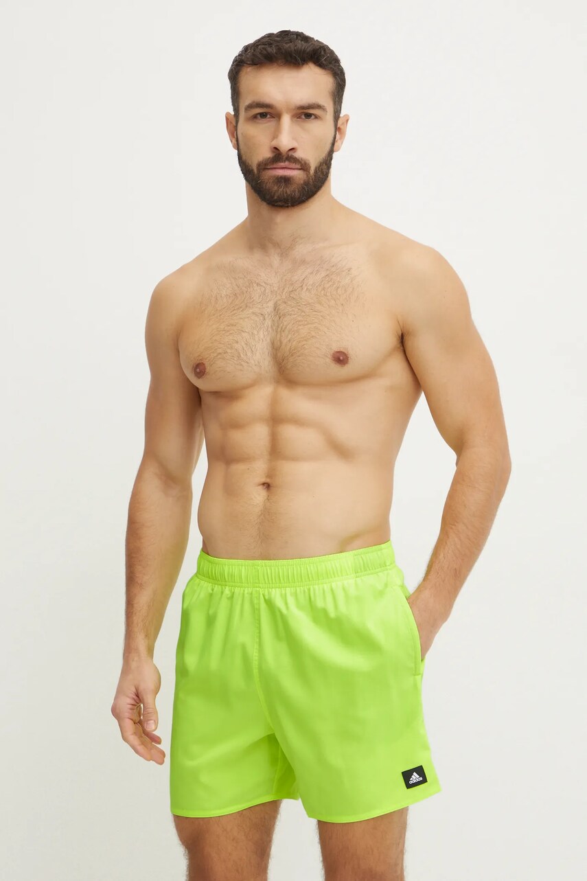 Купальні шорти adidas Performance Solid CLX колір зелений JL5560