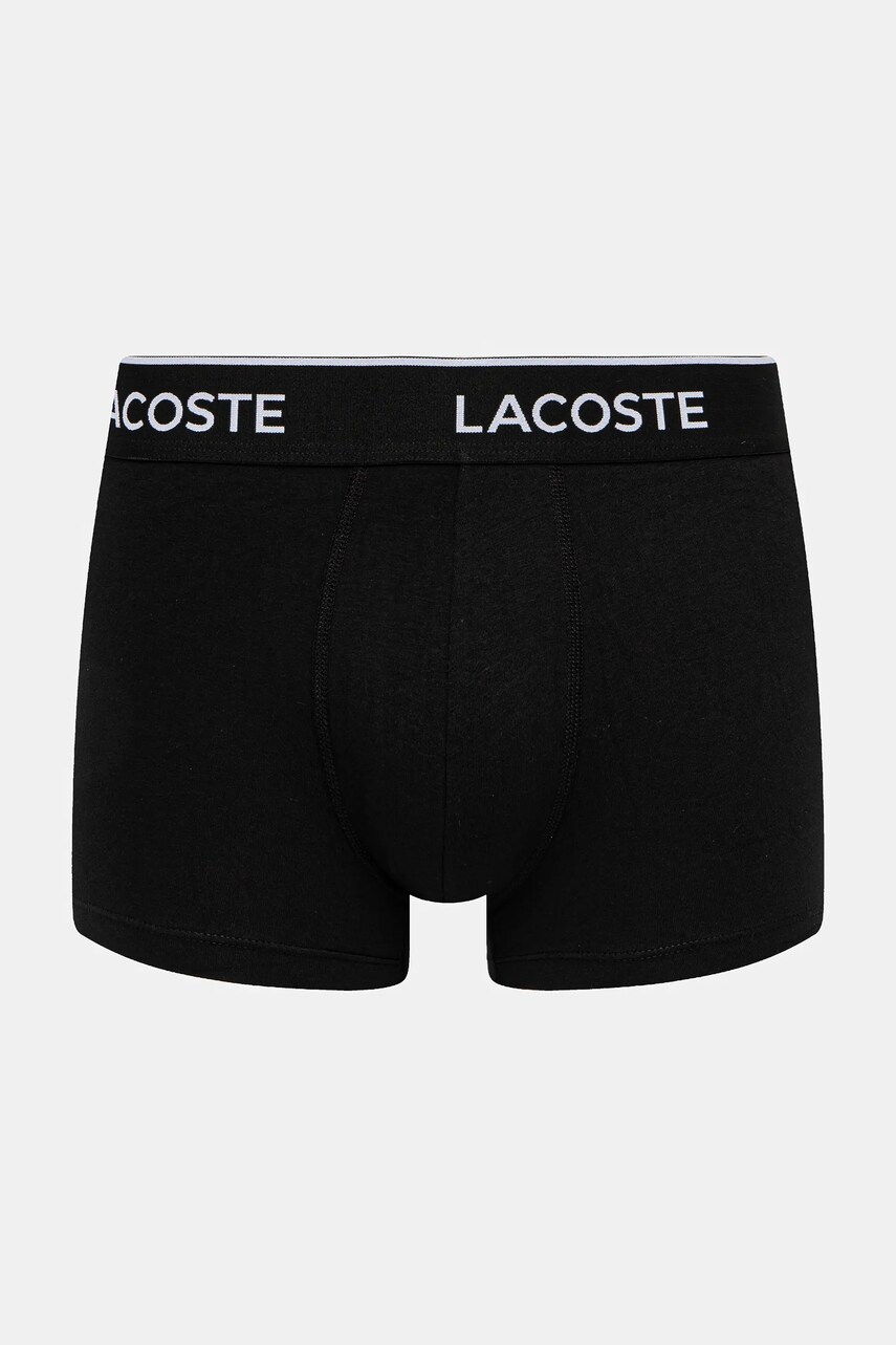 Купити Боксери Lacoste 3-pack чоловічі колір чорний 5H1300 – головне зображення