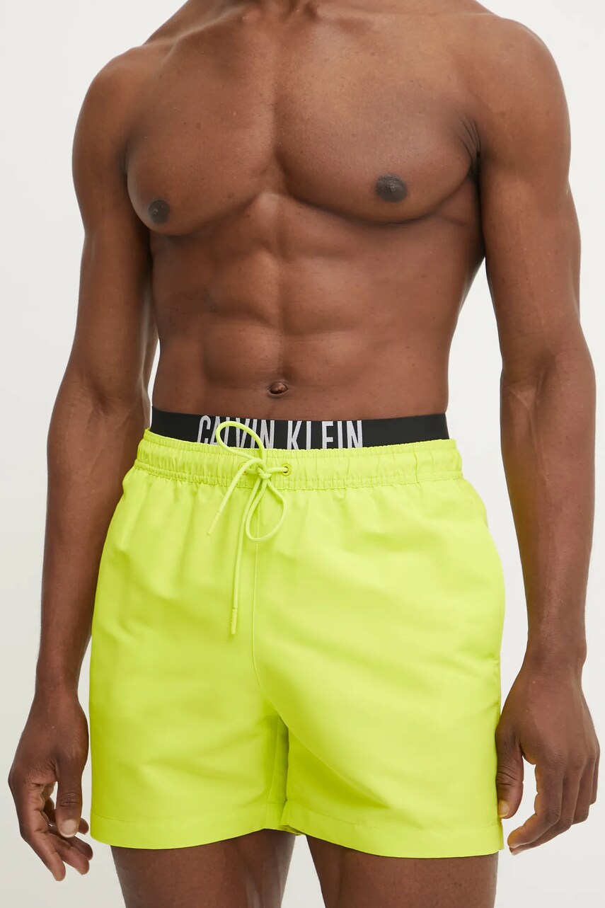 Купальні шорти Calvin Klein колір жовтий KM0KM01093