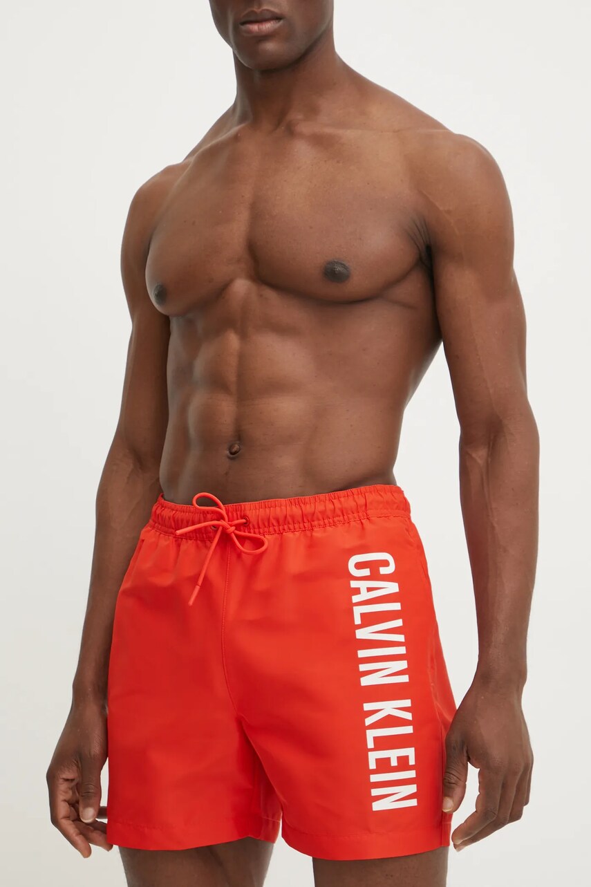 Купальні шорти Calvin Klein колір червоний KM0KM01092