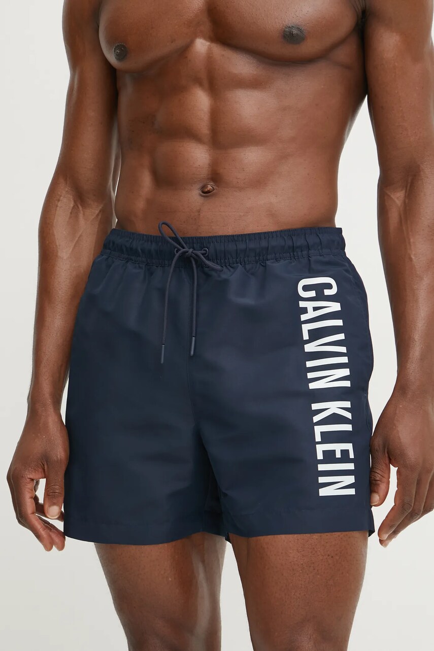 Купальні шорти Calvin Klein колір синій KM0KM01092