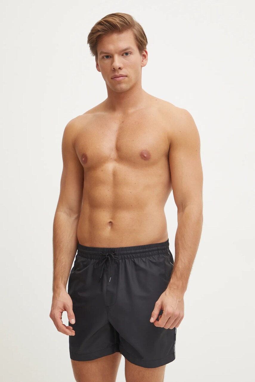 Купальні шорти Calvin Klein колір чорний KM0KM01109