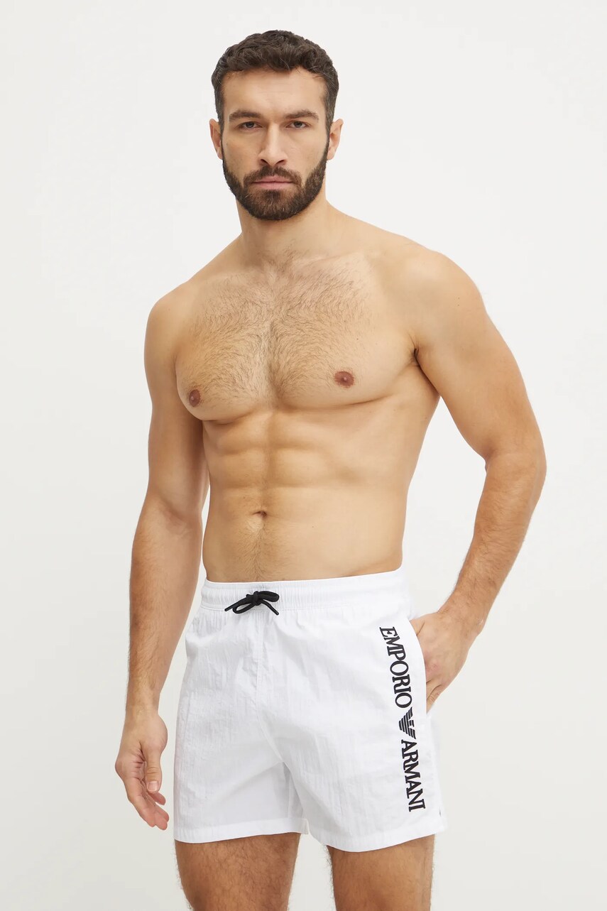 Купальні шорти Emporio Armani Underwear колір білий EM000583 AF12330