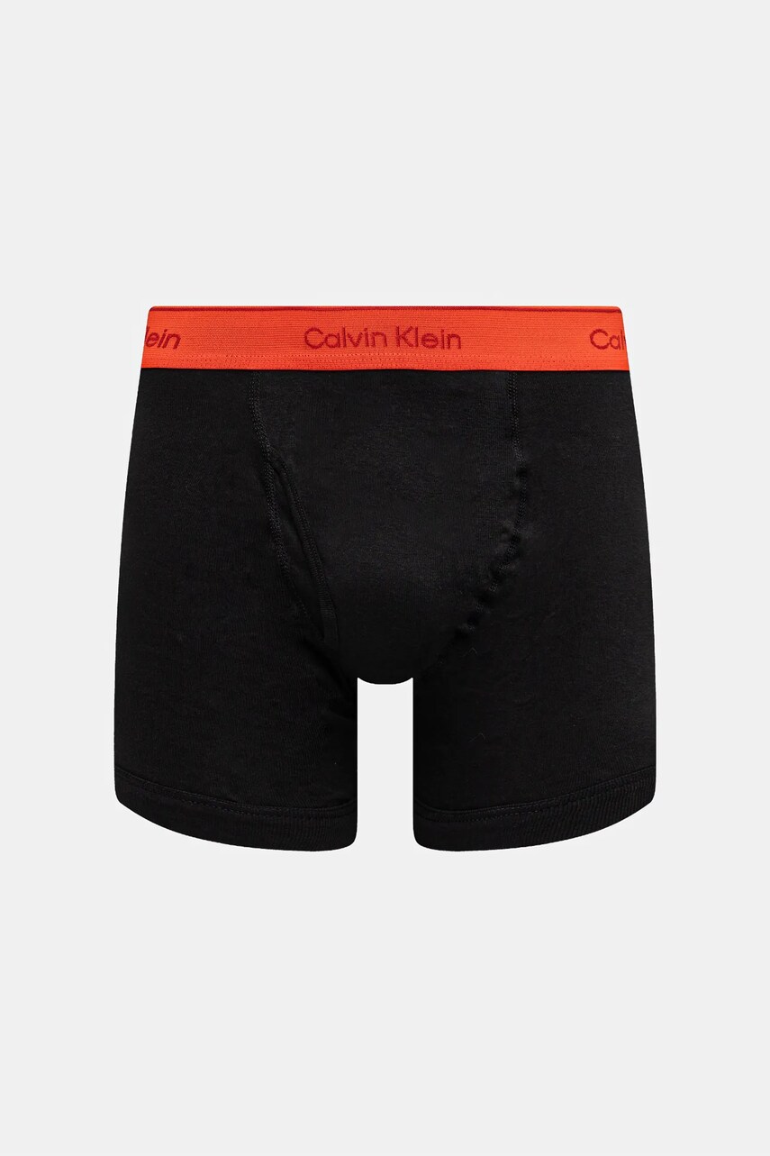 Бавовняні боксери Calvin Klein Underwear 3-pack колір чорний 000NB4003A