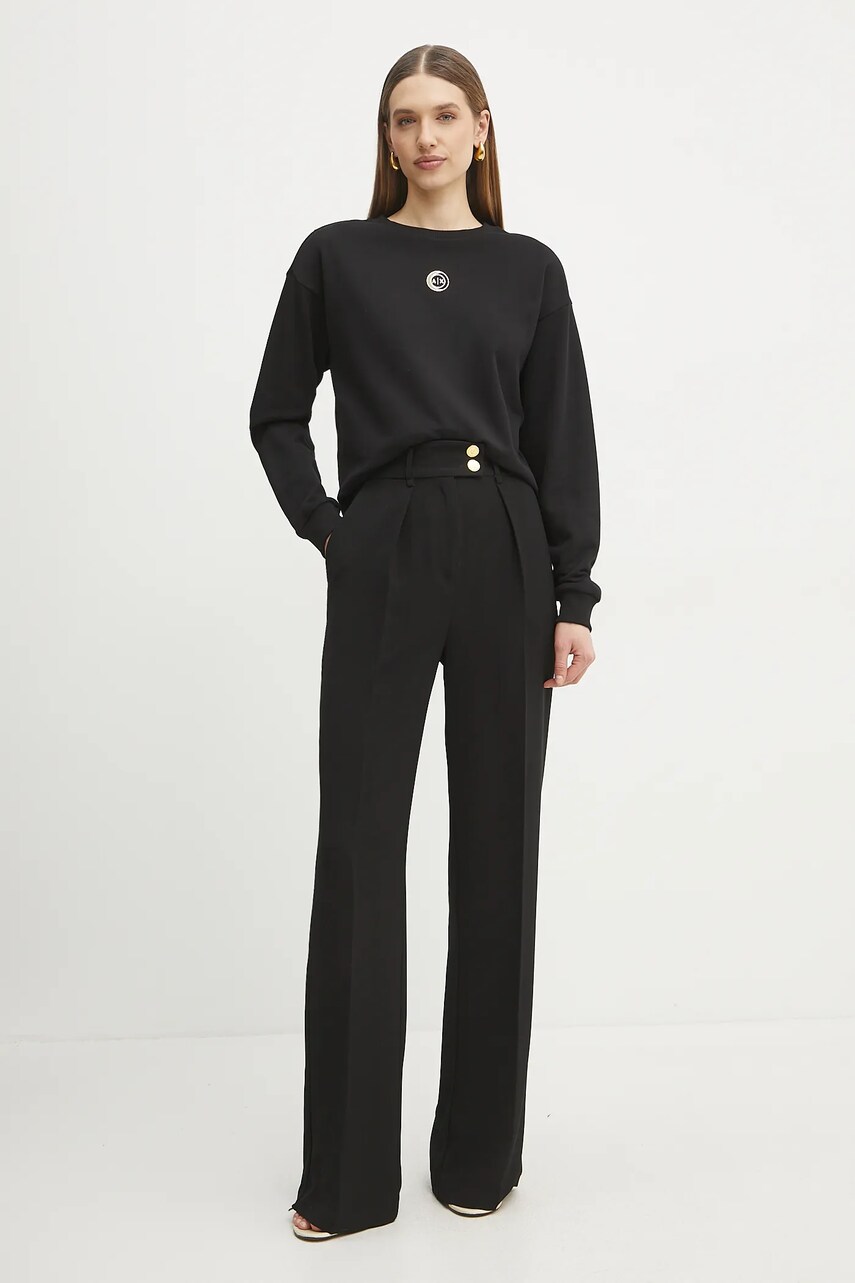 Бавовняна кофта Armani Exchange жіноча колір чорний однотонна XW000317 AF12217