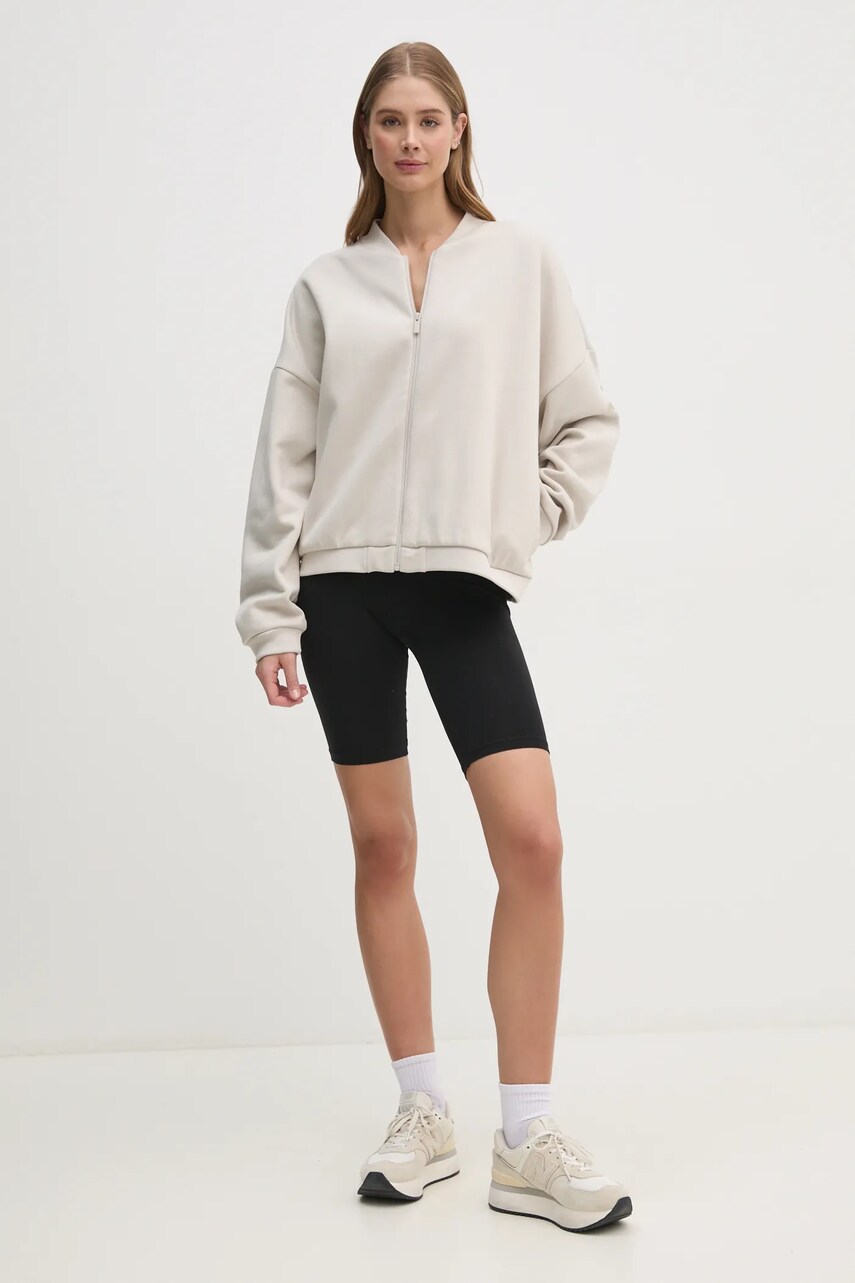 Кофта adidas Essentials жіноча колір бежевий однотонна JD9972