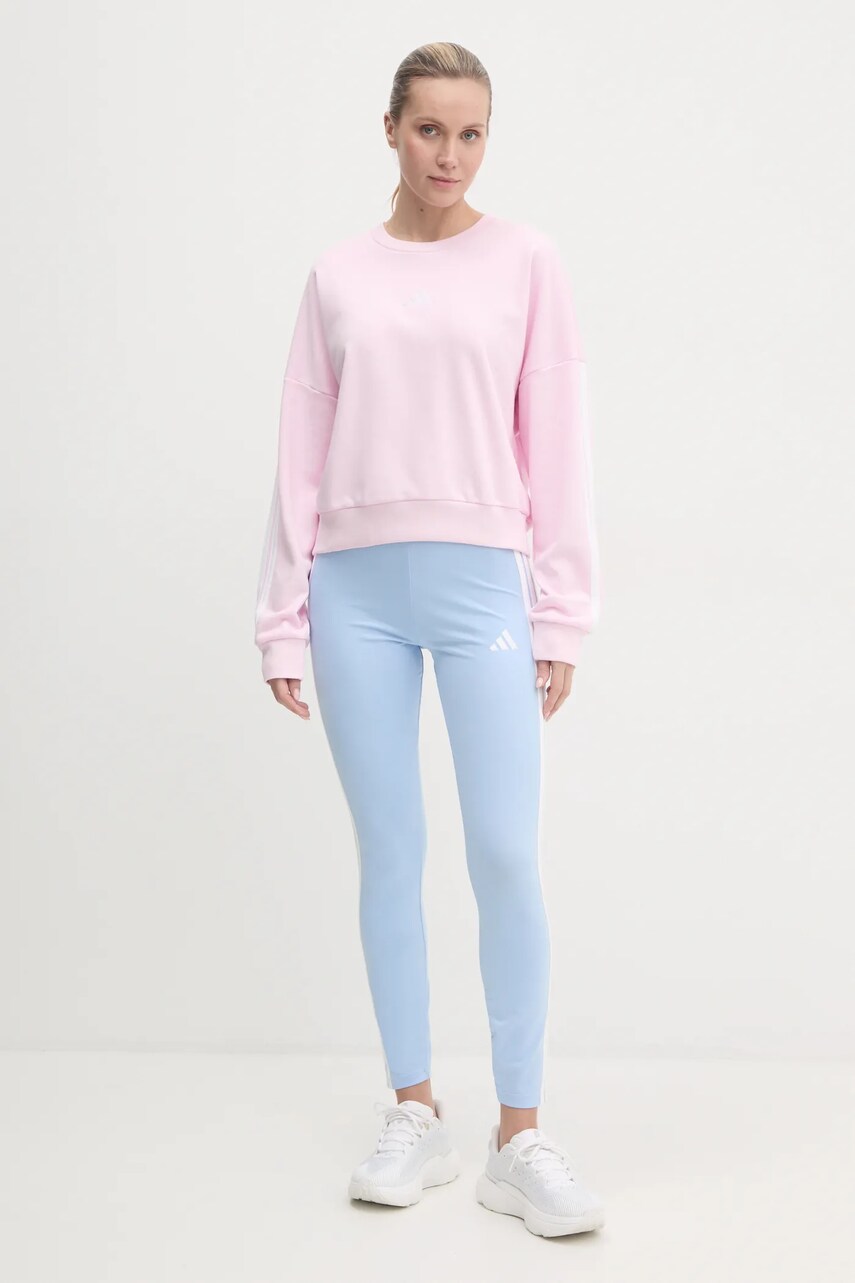 Кофта adidas Essentials жіноча колір рожевий з аплікацією JD5294