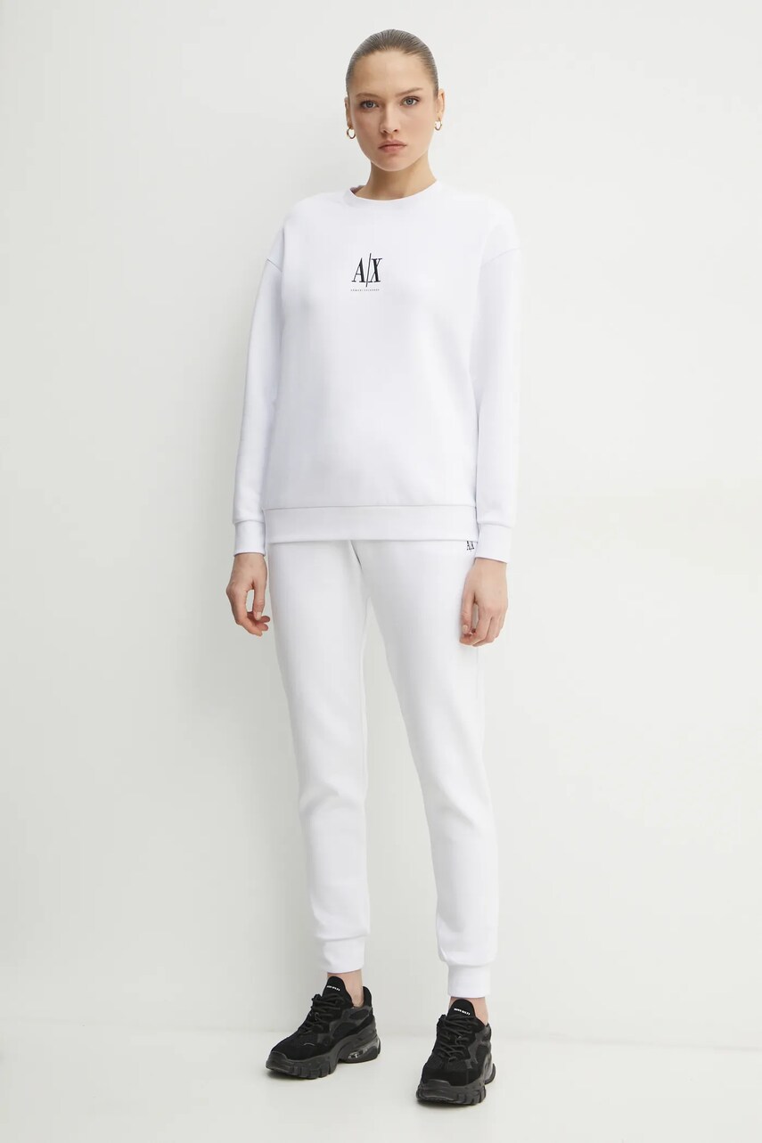 Кофта Armani Exchange жіноча колір білий з аплікацією XW000821 AF10818