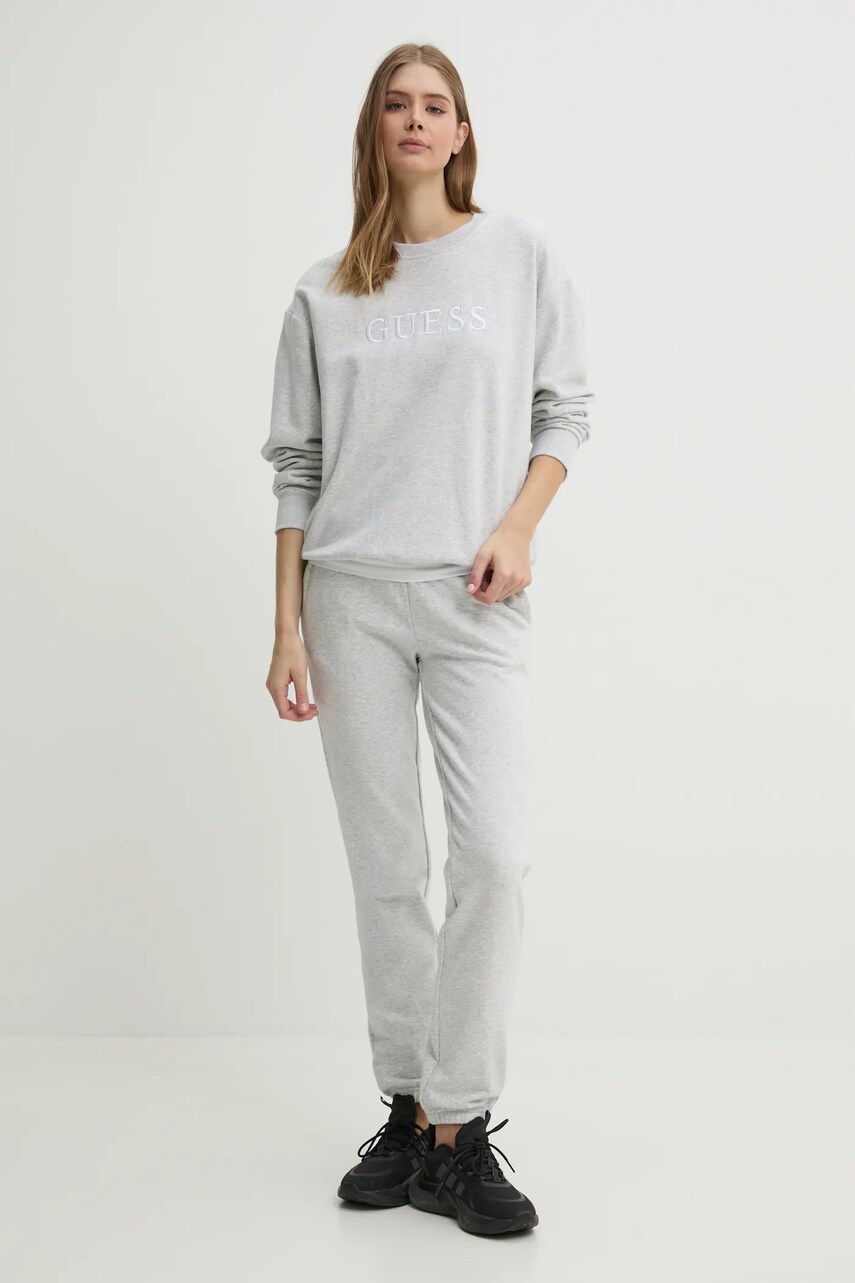 Кофта Guess SOFIA жіноча колір сірий з аплікацією O5RQ03 KCO31