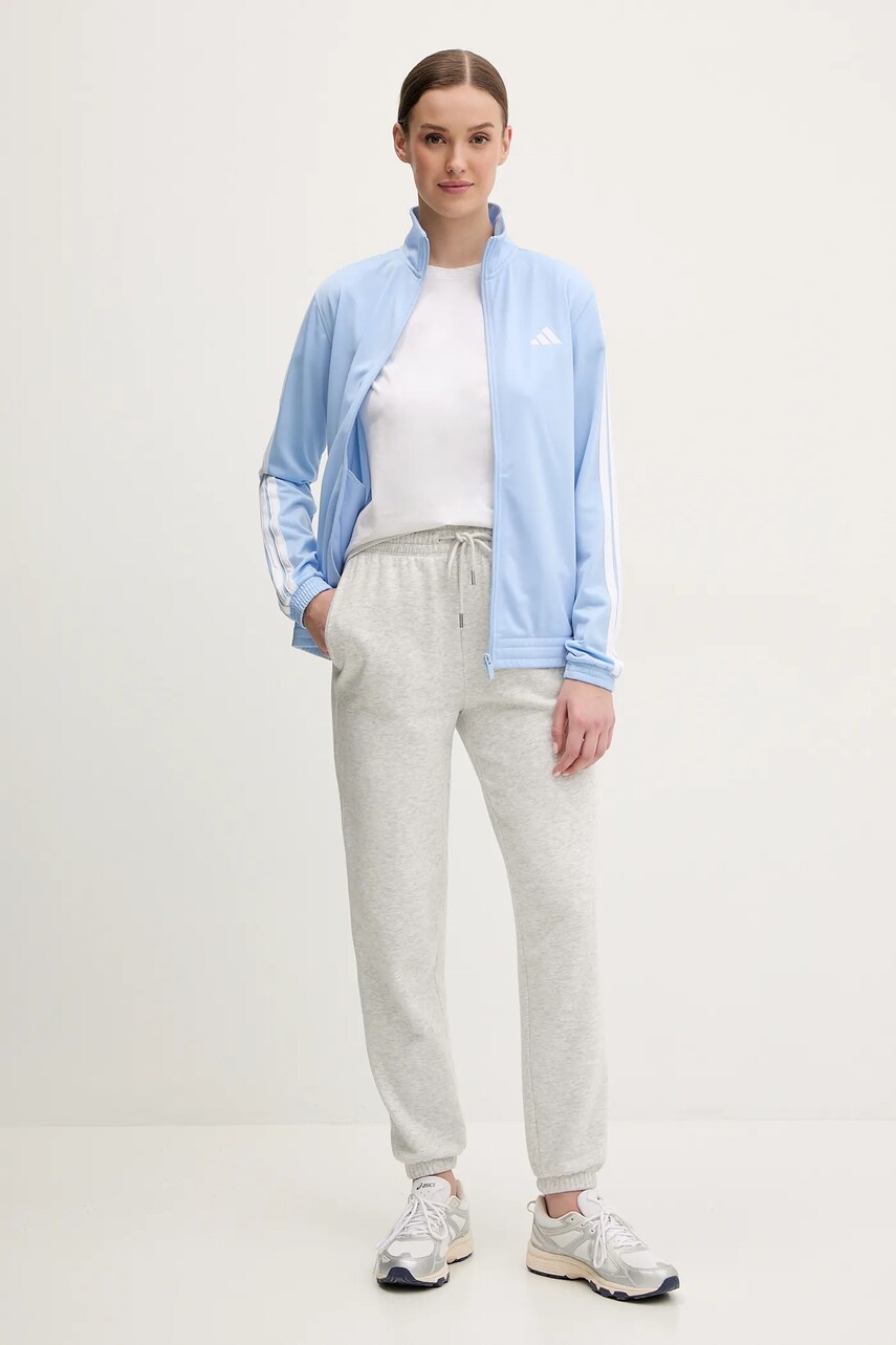 Кофта adidas W 3S TT TRIC жіноча  з аплікацією JD4518
