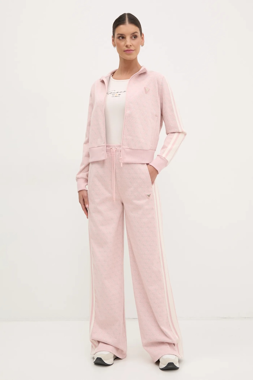 Купити Кофта Guess JEAN жіноча колір рожевий візерунок V5RQ03 KCO90 – головне зображення