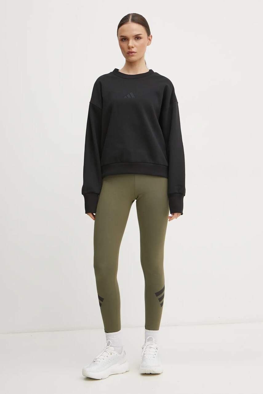 Кофта adidas ALL SZN жіноча колір чорний однотонна IX3812