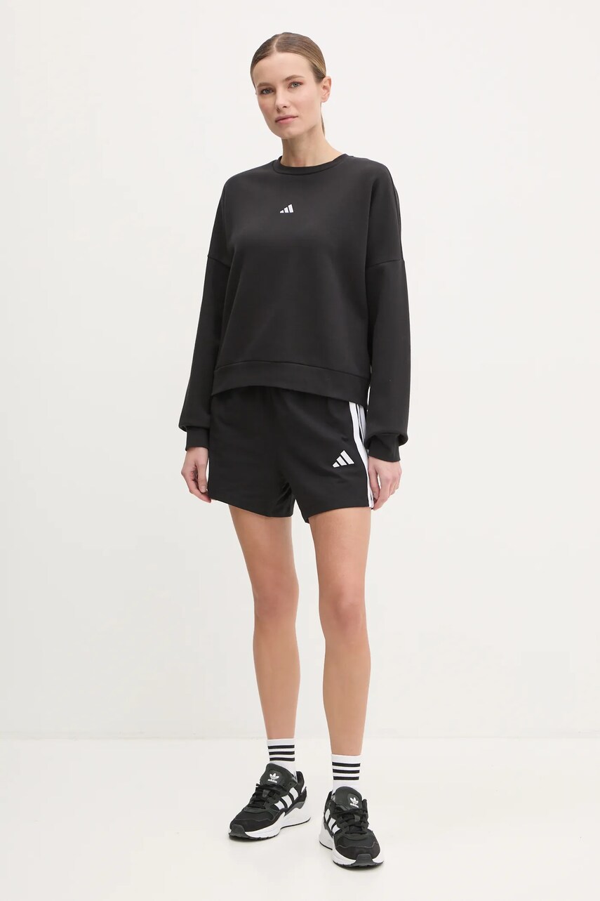 Кофта adidas Essentials жіноча колір чорний однотонна JC5932