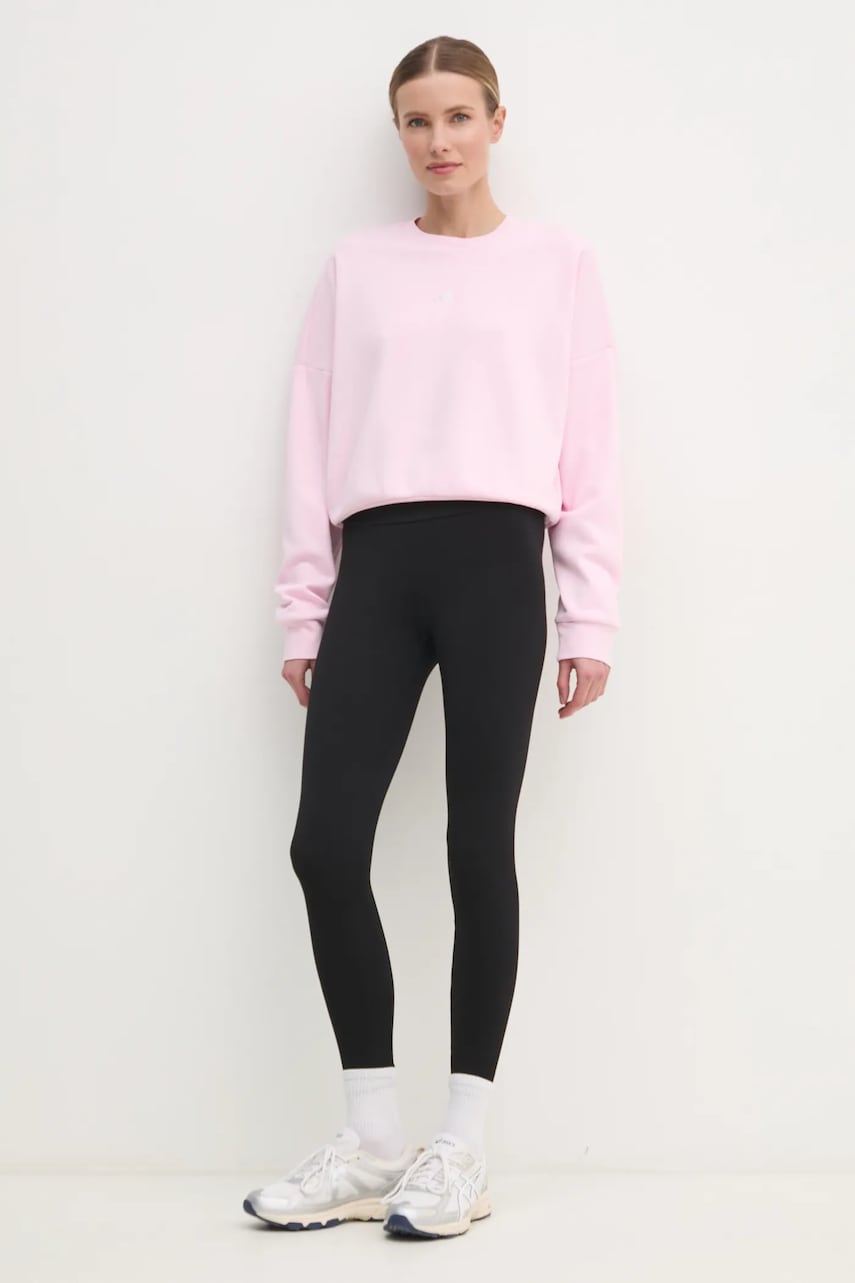 Кофта adidas Essentials жіноча колір рожевий однотонна JI6063