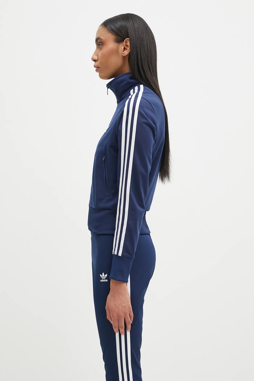 Кофта adidas Originals Adicolor Classics Firebird жіноча колір синій з аплікацією JC8263