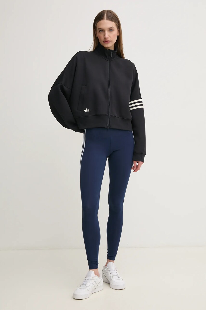 Кофта adidas Originals Neuclassics жіноча колір чорний візерунок JI8495
