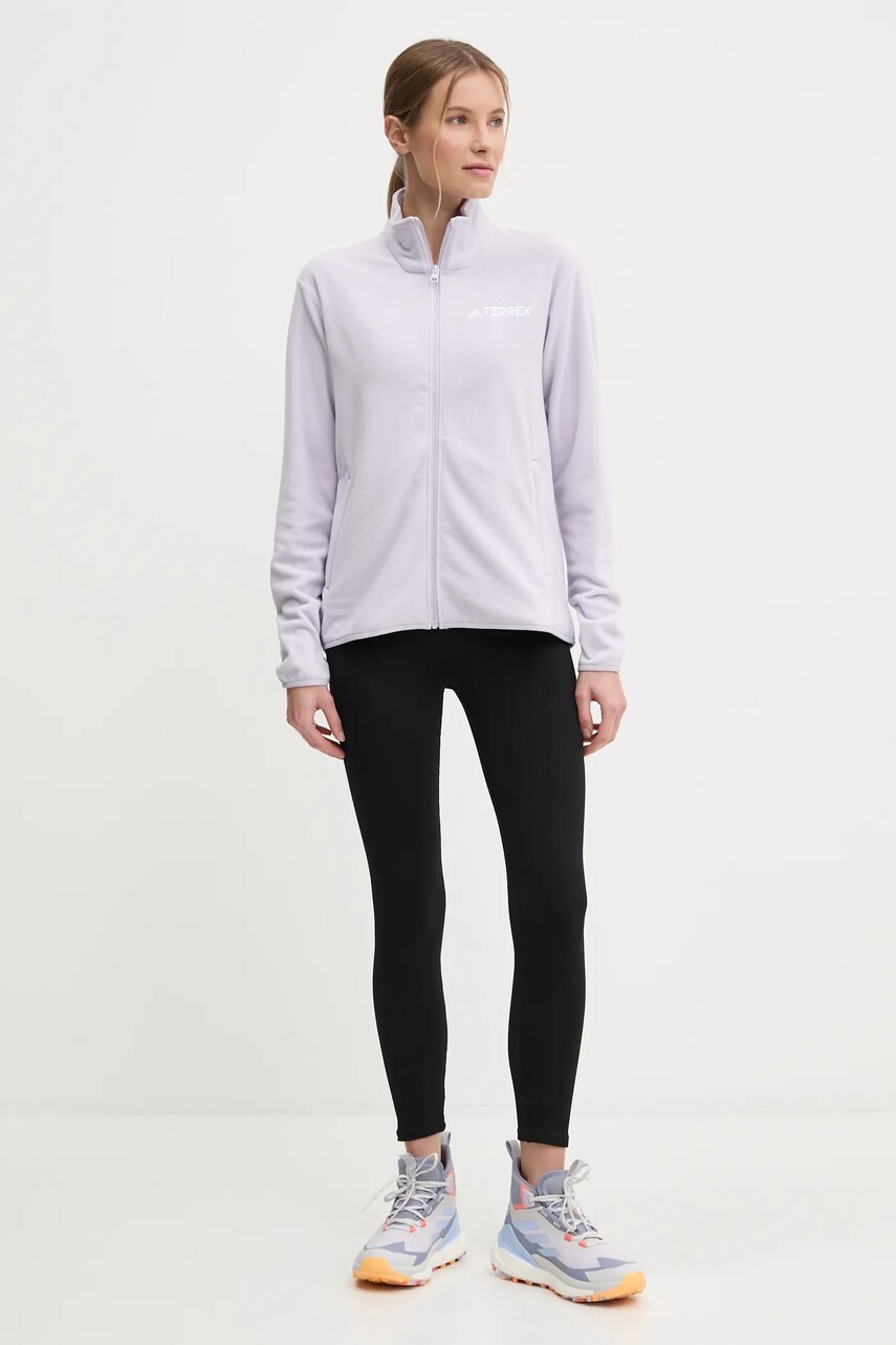 Спортивна кофта adidas TERREX Essentials колір фіолетовий однотонна JP1453