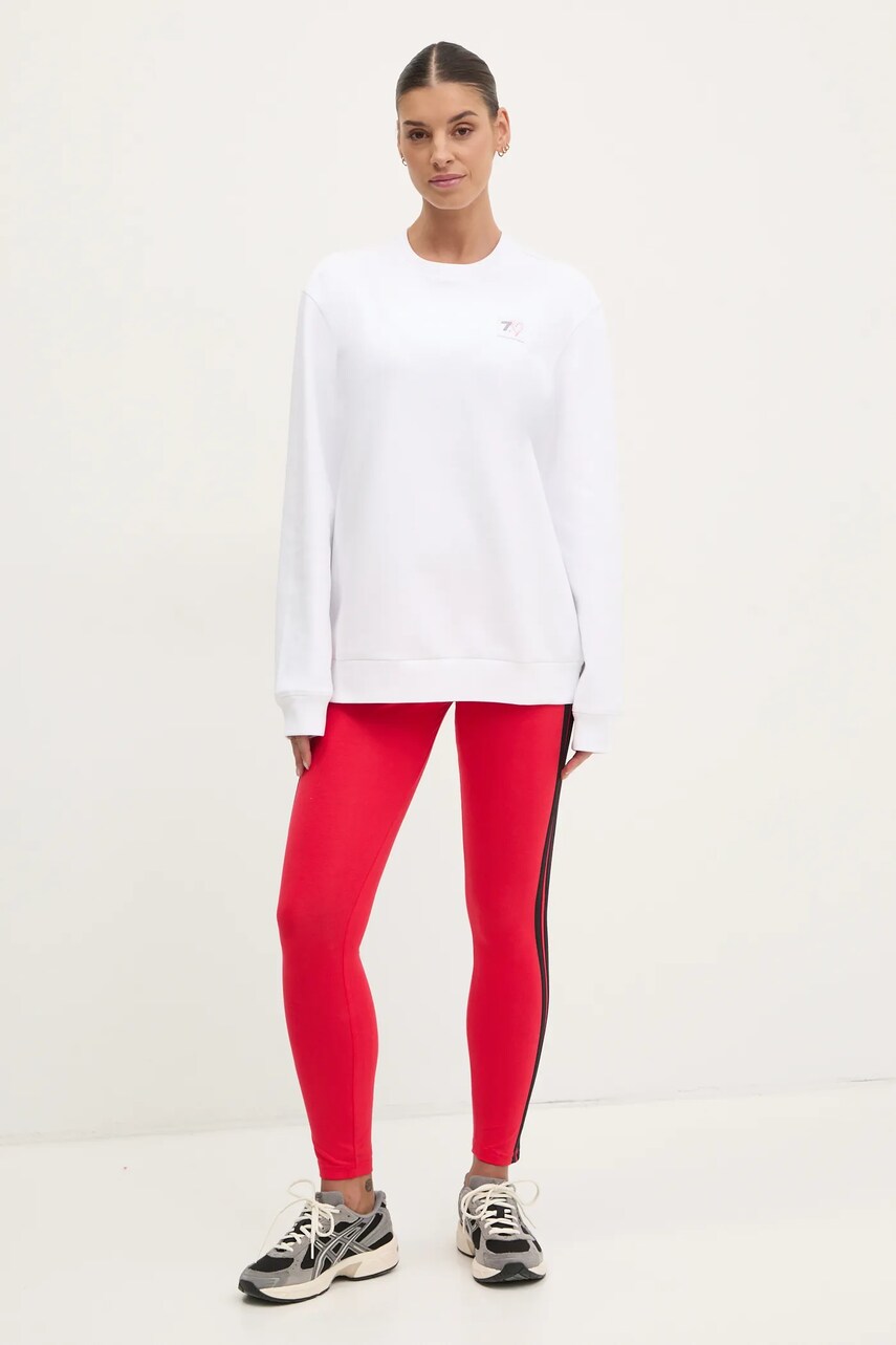 Кофта EA7 Emporio Armani жіноча колір білий з принтом AF12116.7X000042