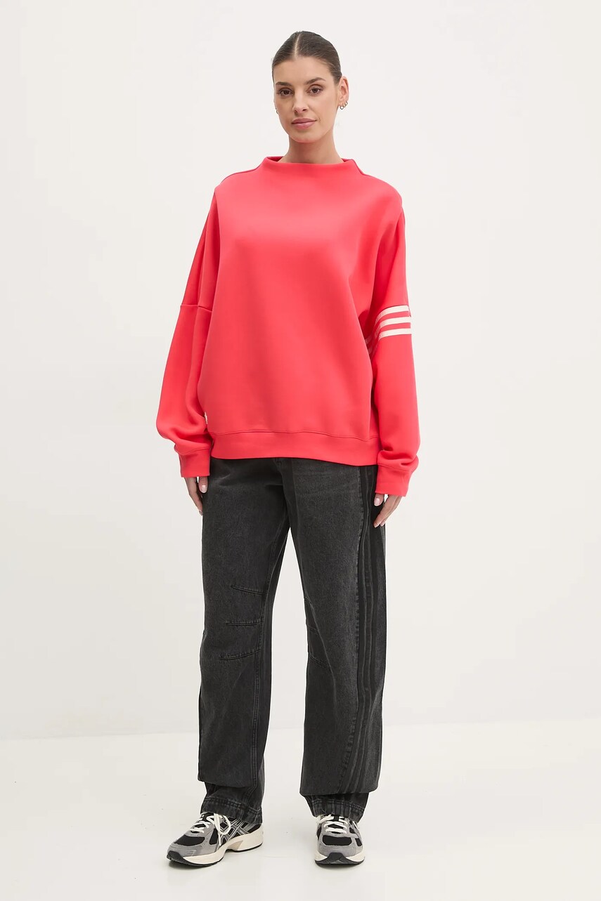 Кофта adidas Originals Neuclassics жіноча колір червоний з аплікацією JI8521