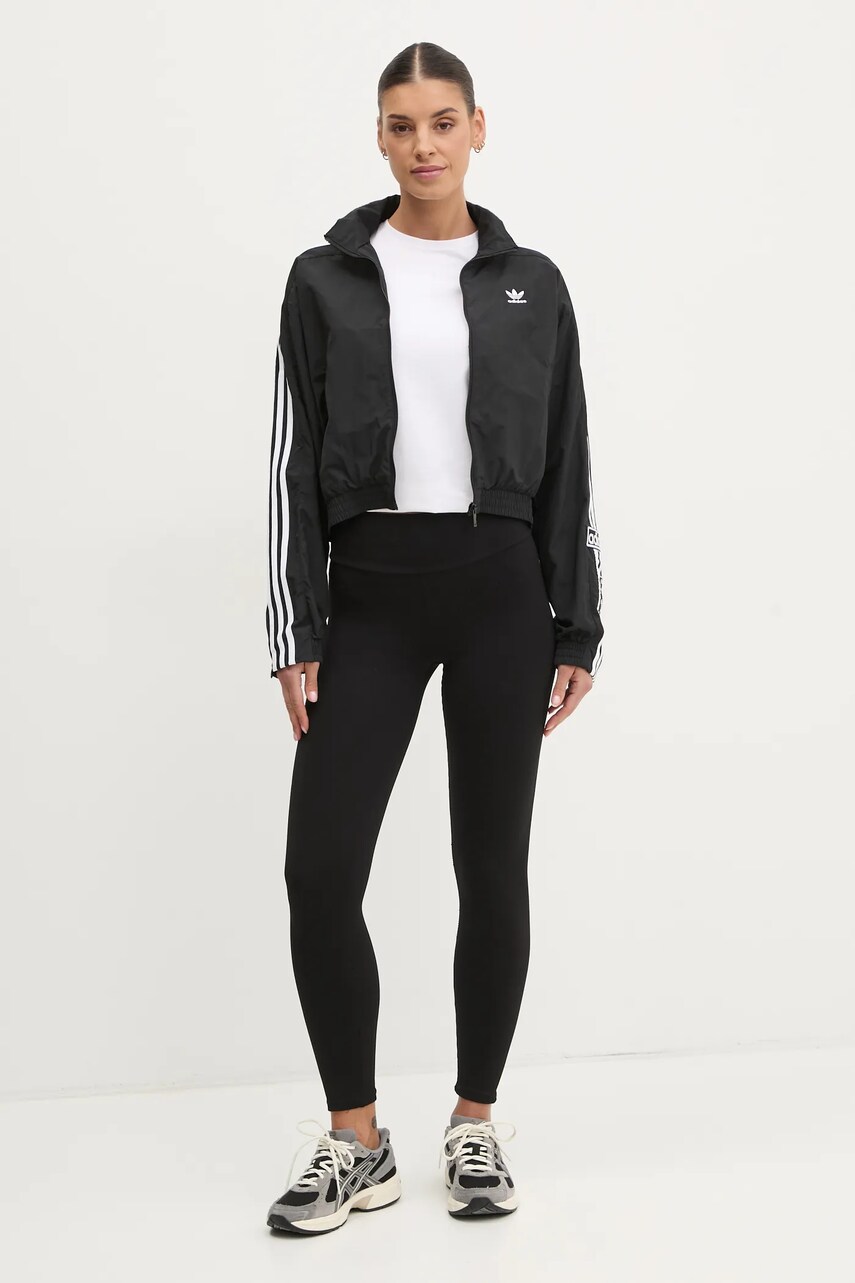 Куртка adidas Originals Adibreak колір чорний перехідна oversize JD0860