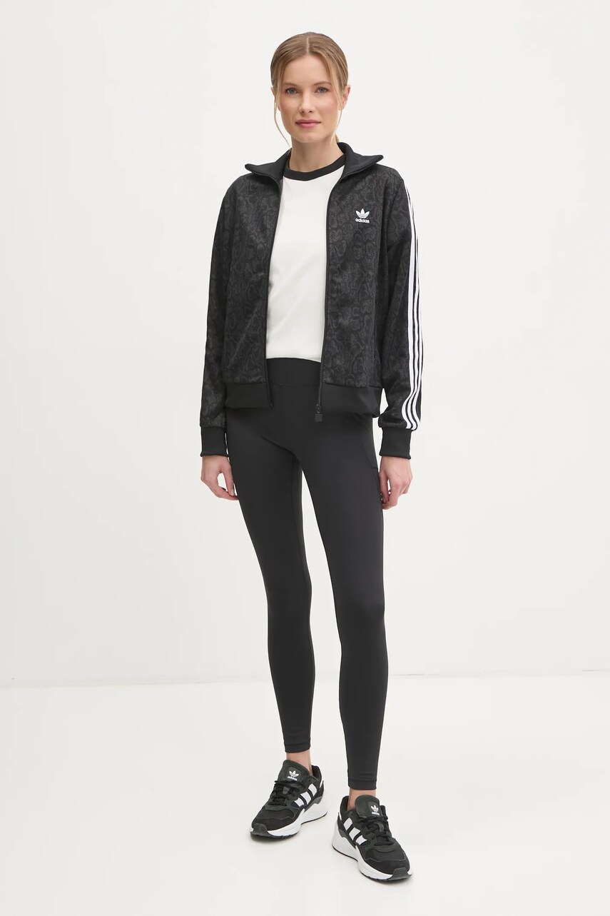 Кофта adidas Originals SNAKE FB TT жіноча колір чорний візерунок JI8404