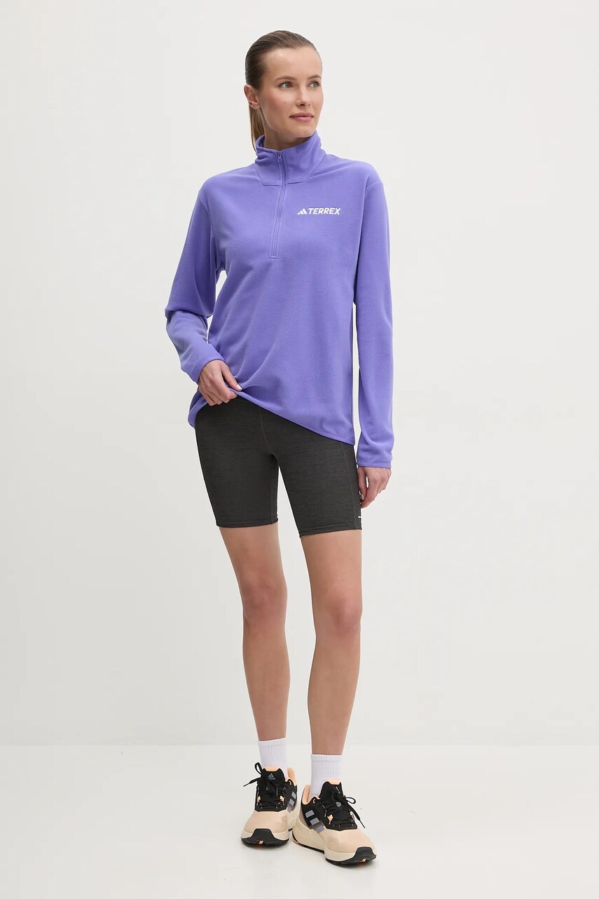 Спортивна кофта adidas TERREX Essentials колір фіолетовий однотонна JP0792