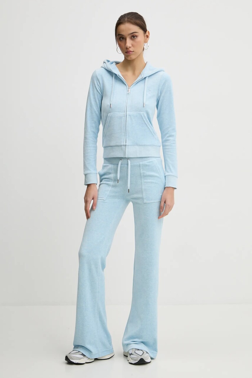 Кофта Juicy Couture жіноча з капюшоном однотонна JCAP176