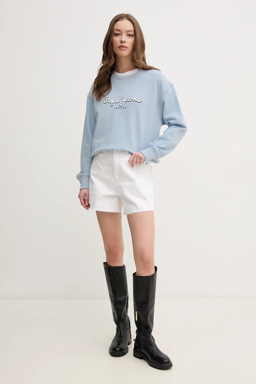Бавовняна кофта Pepe Jeans MADDY жіноча  з принтом PL581484