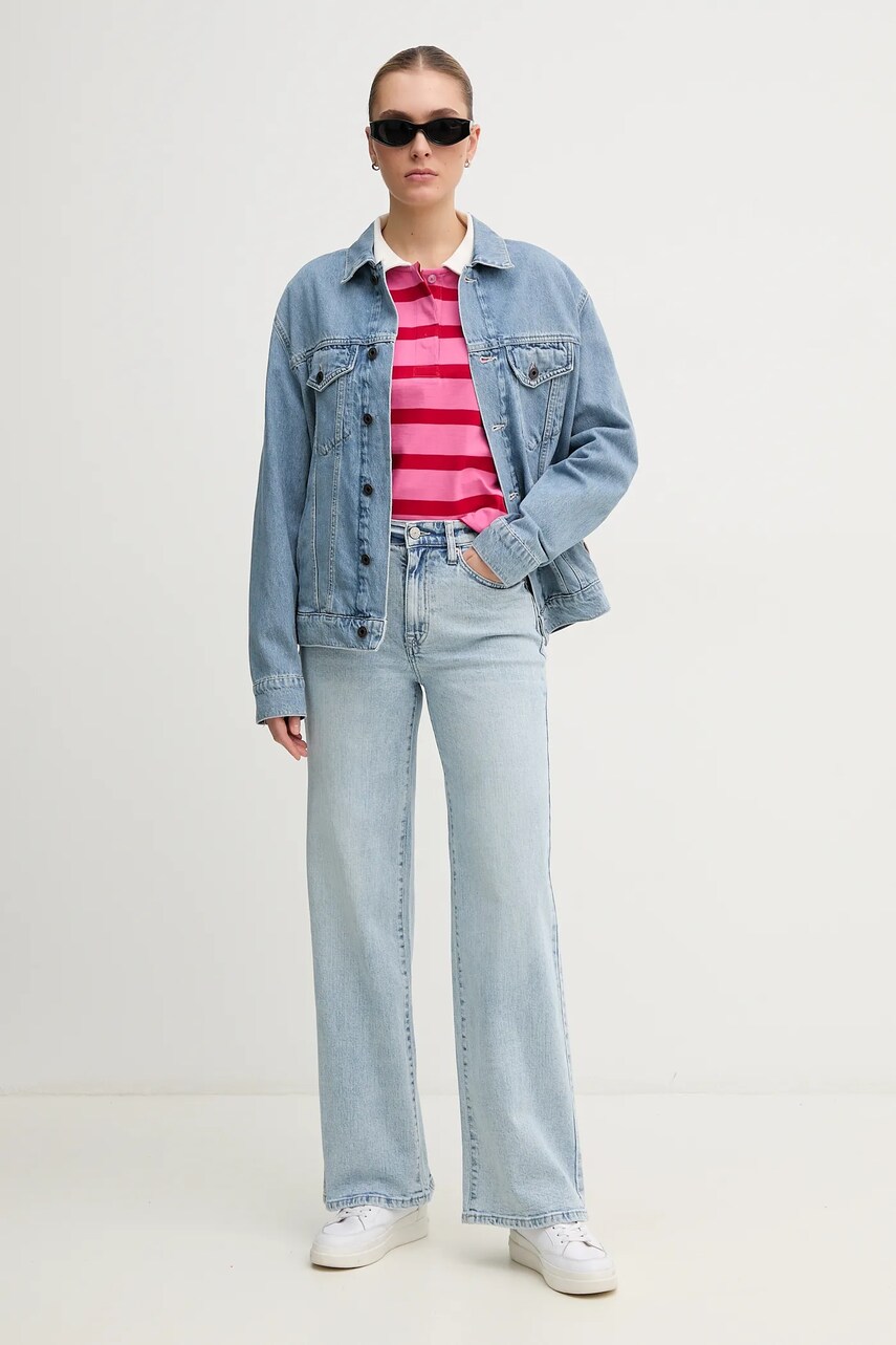 Бавовняна кофта Pepe Jeans RHONDA жіноча колір червоний візерунок PL581491