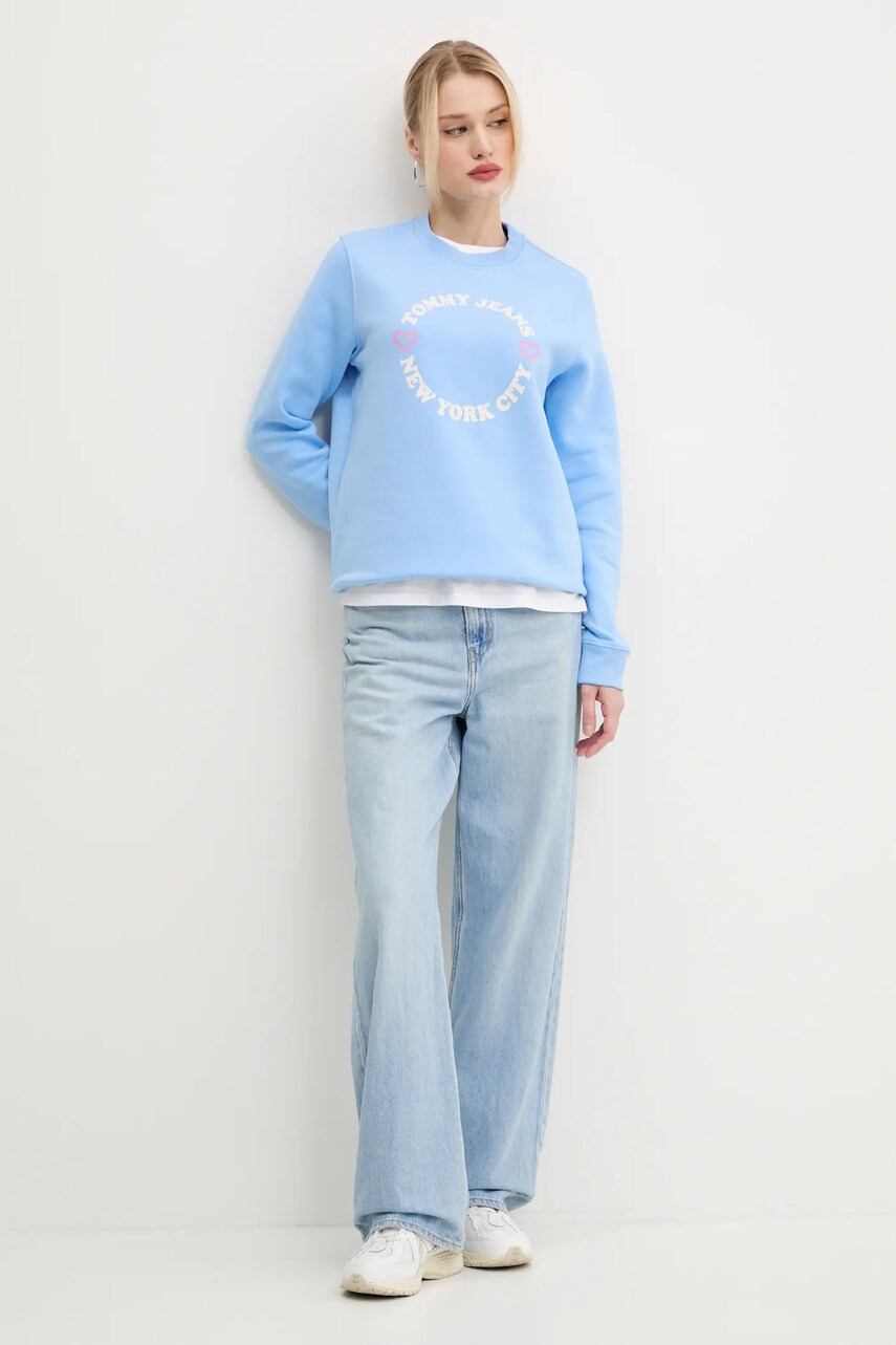 Кофта Tommy Jeans жіноча  з принтом DW0DW21770