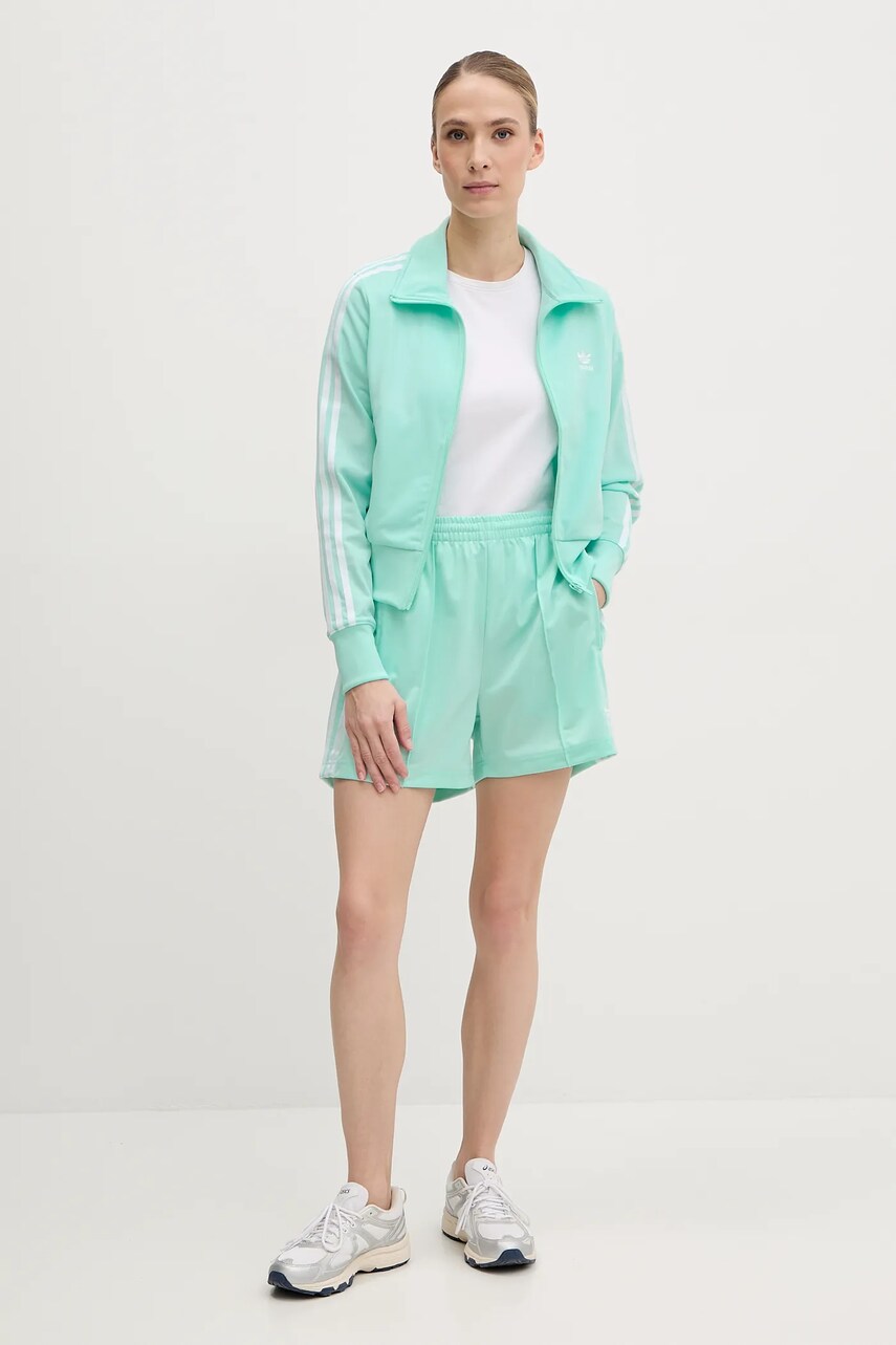 Кофта adidas Originals Firebird жіноча колір бірюзовий з аплікацією JC8266
