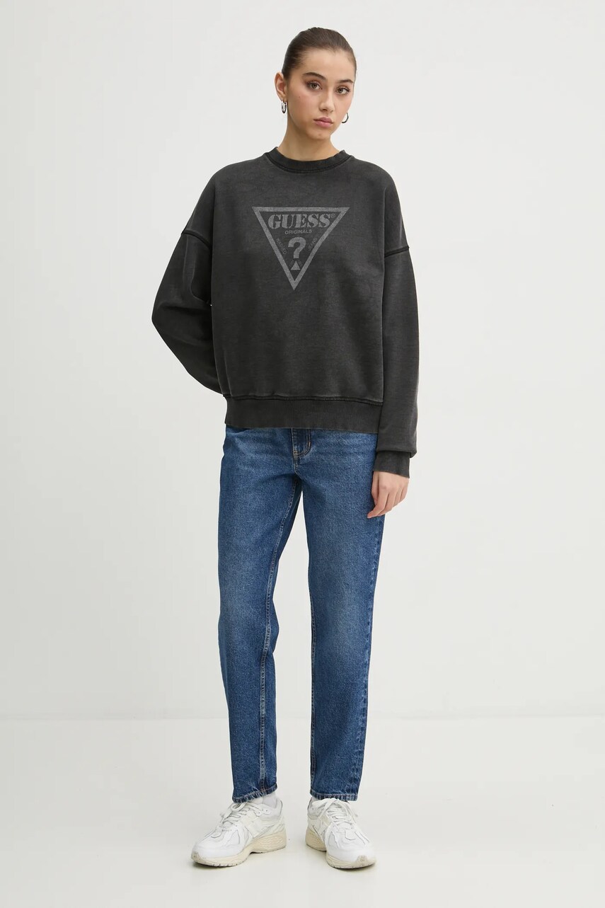 Бавовняна кофта Guess Originals жіноча  з принтом W5RQ14 K68I1