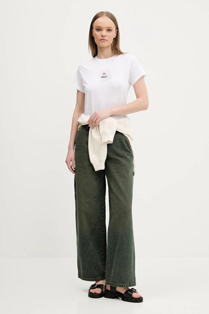 Кофта Dickies жіноча колір бежевий з аплікацією DK0A4YQDF901