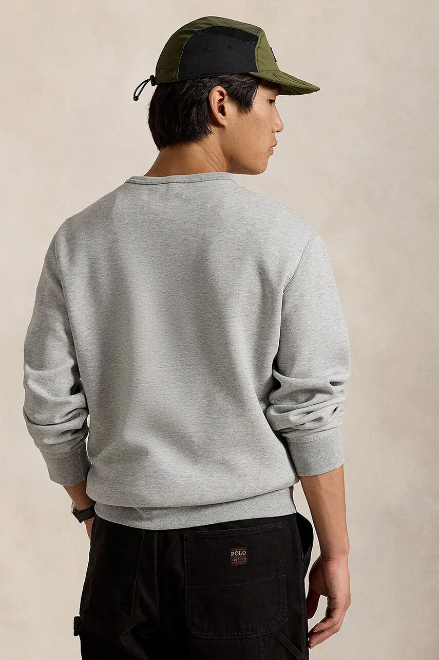 Кофта Polo Ralph Lauren чоловіча колір сірий з принтом 710958195