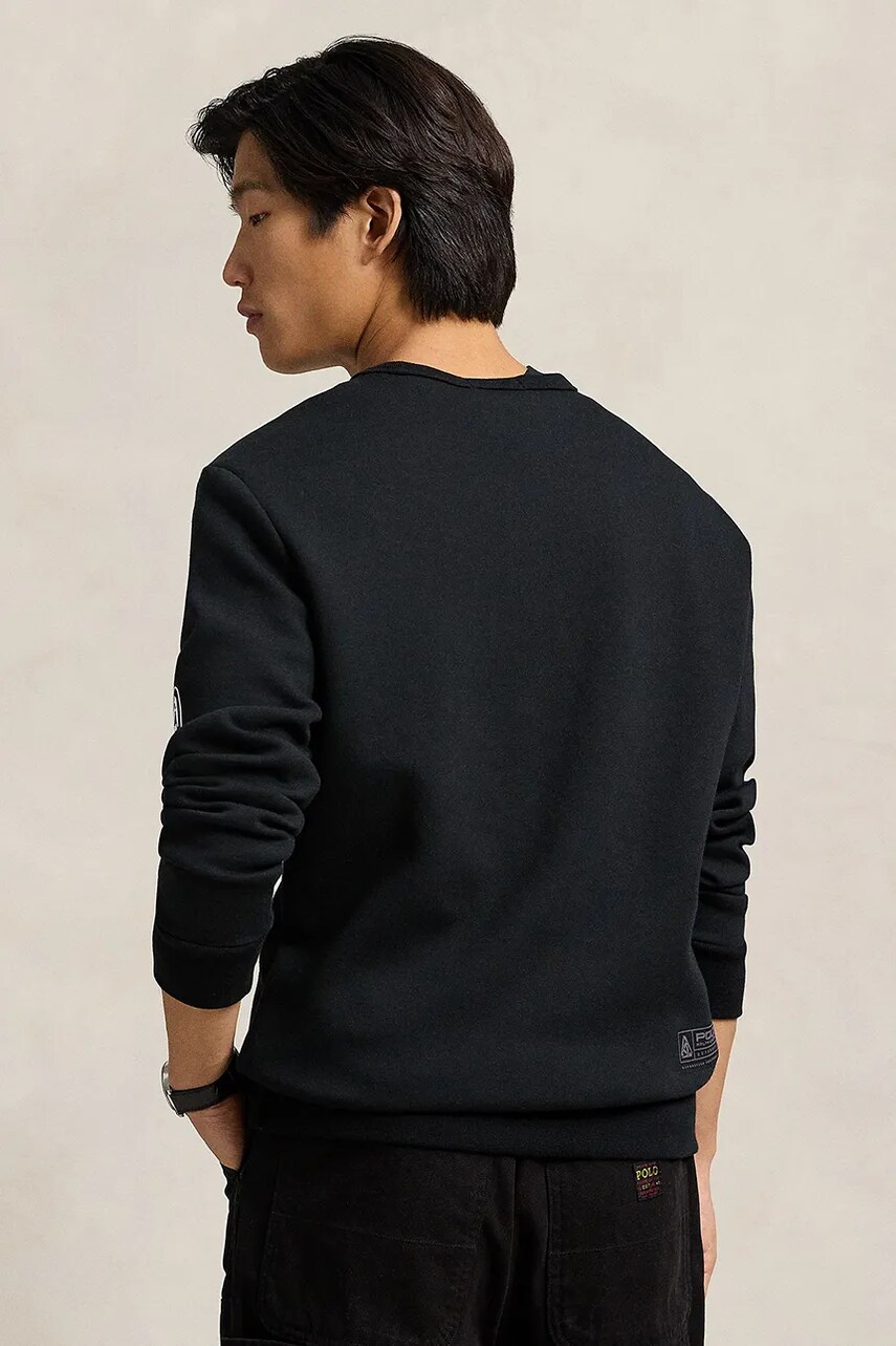 Кофта Polo Ralph Lauren чоловіча колір чорний з принтом 710959026