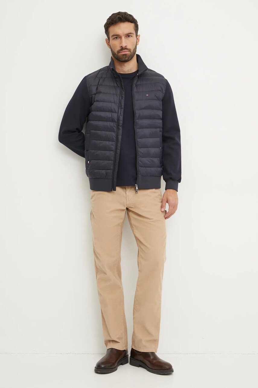 Кофта Tommy Hilfiger чоловіча колір синій однотонна MW0MW37461