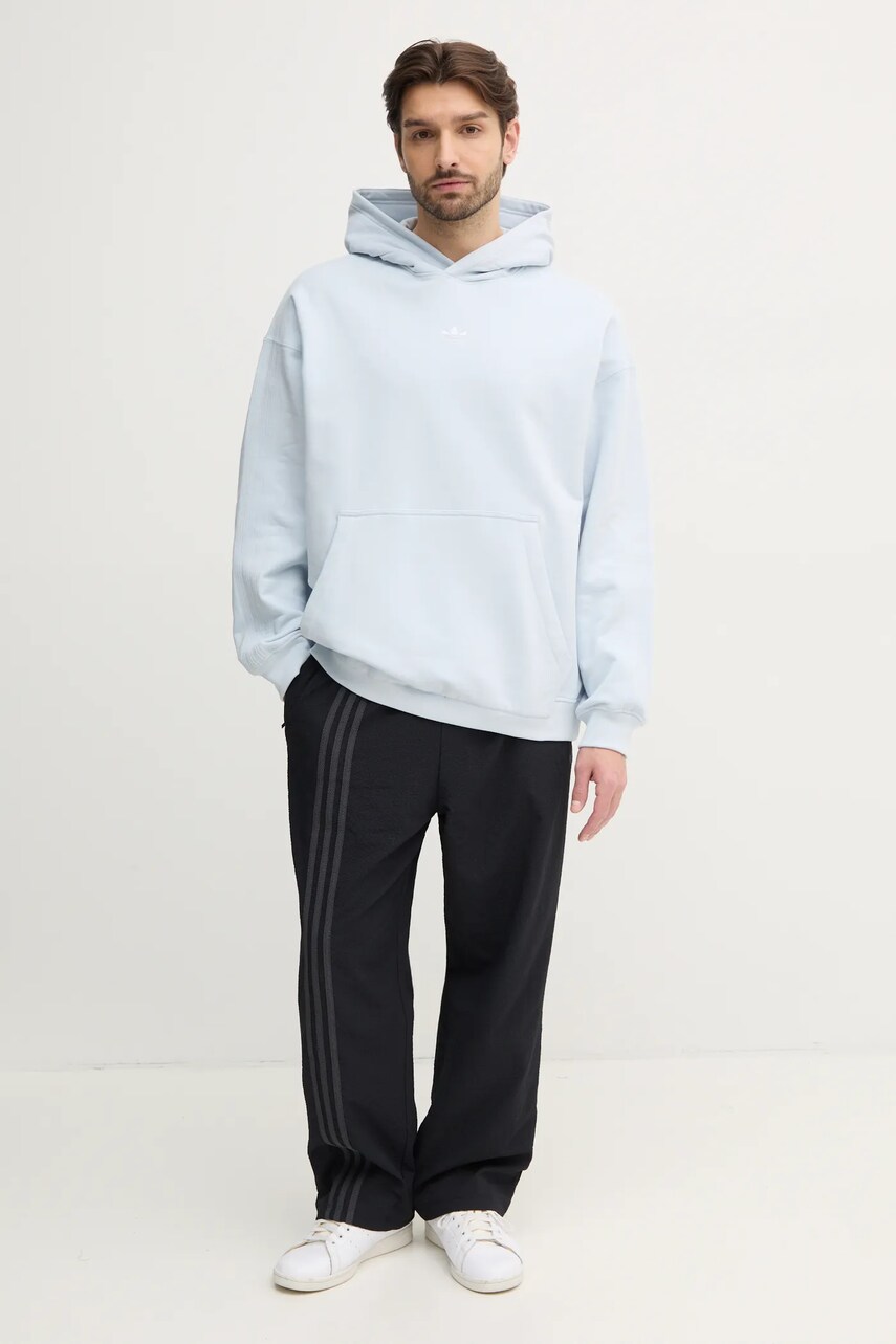 Бавовняна кофта adidas Originals Essential чоловіча з капюшоном однотонна JD3300