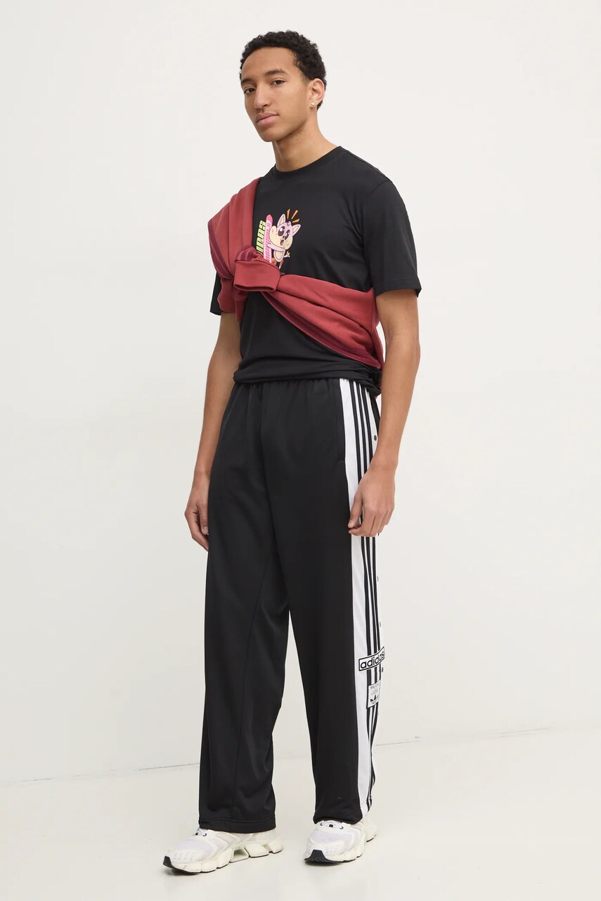 Кофта adidas Originals BAGGY HOODIE чоловіча колір червоний з капюшоном з аплікацією JP1072