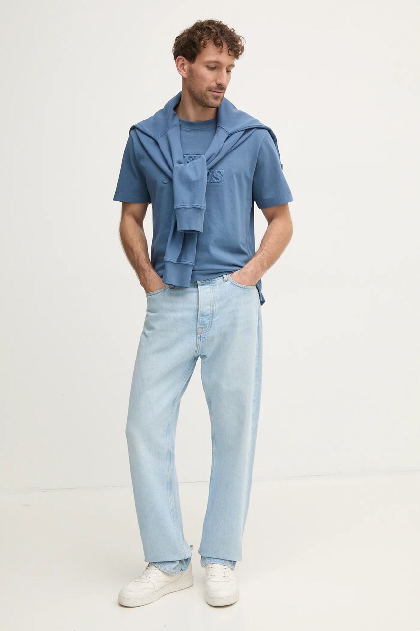 Бавовняна кофта Pepe Jeans DARIUS CREW чоловіча  з аплікацією PM582760