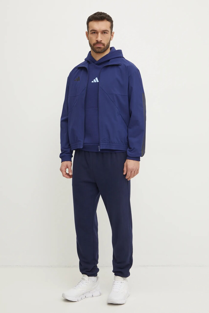 Кофта adidas Tiro чоловіча колір синій візерунок JC6668