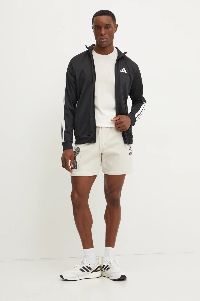Кофта adidas 3-Stripes чоловіча колір чорний візерунок JI8816