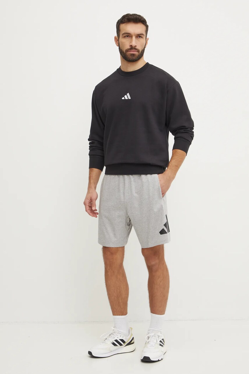Кофта adidas Feelcozy чоловіча колір чорний з аплікацією JE3794