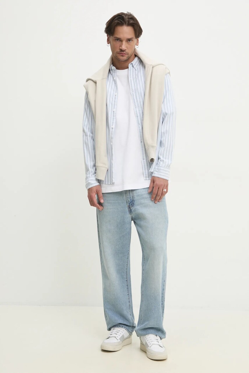 Кофта Superdry чоловіча колір бежевий однотонна M2013751A-1LC