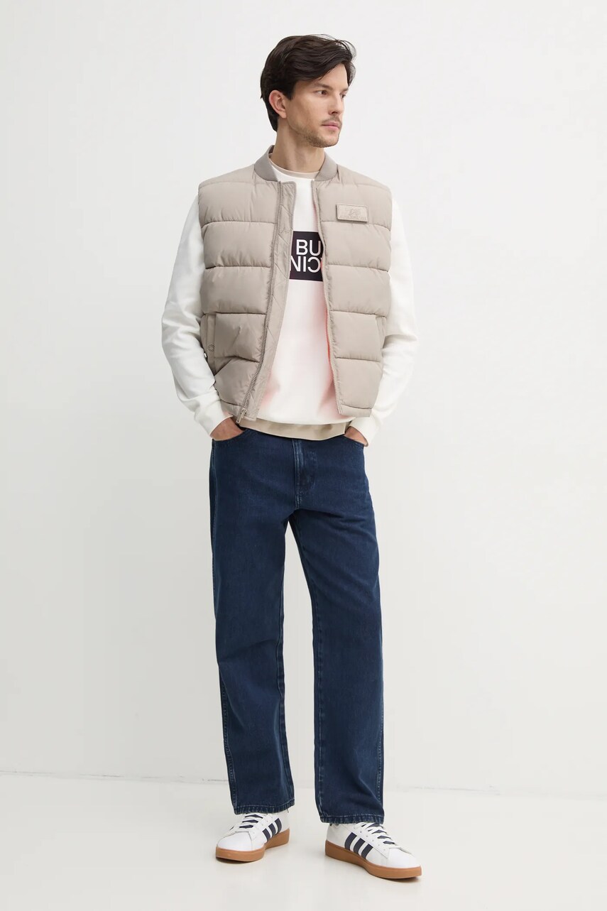 Кофта Red Bull Racing x Pepe Jeans OMBRE LOGO CREW чоловіча колір бежевий з принтом RM580012