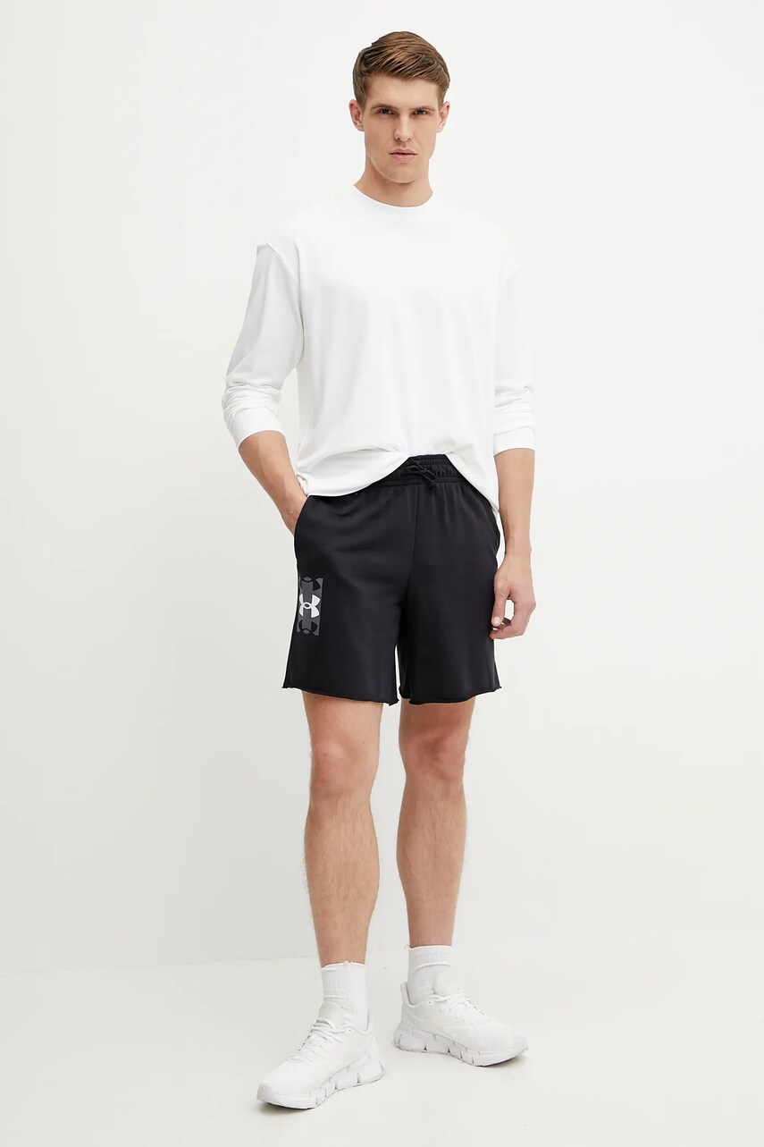 Кофта Under Armour чоловіча колір білий з принтом 1382890