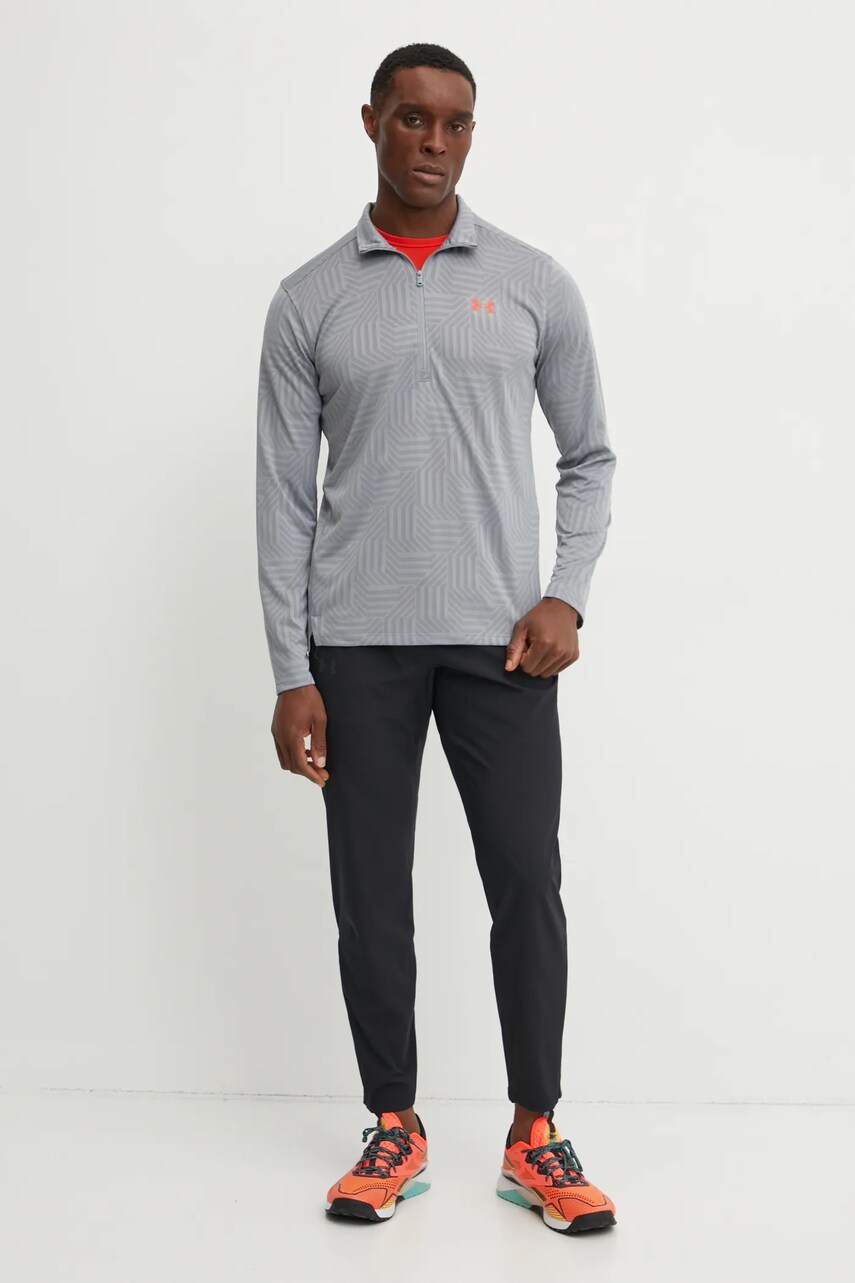 Тренувальна кофта Under Armour UA Tech Geotessa колір сірий візерунок 1385260