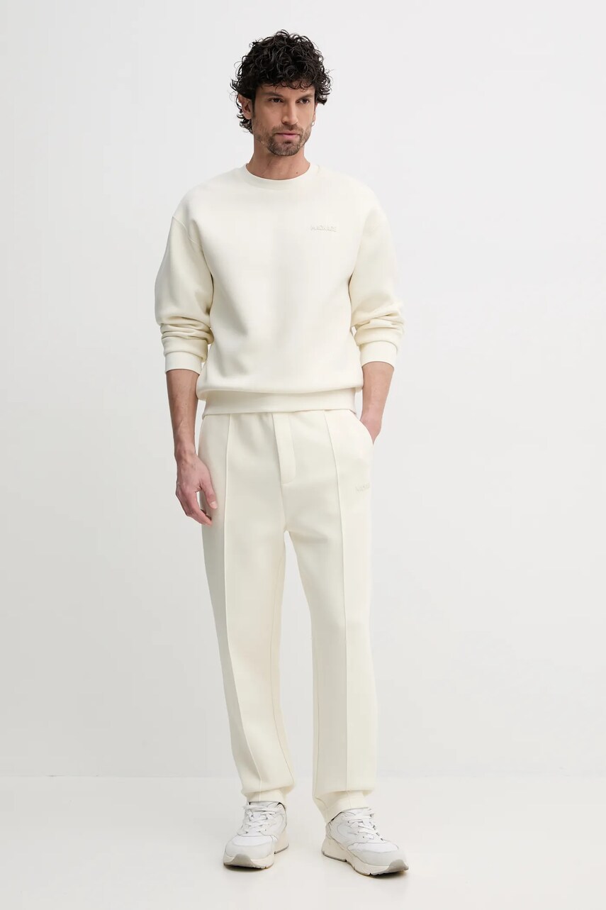 Кофта MACKAGE чоловіча колір бежевий однотонна JULIAN